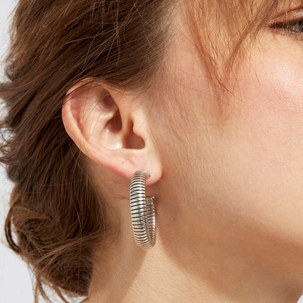 Pendientes de aro Milo « small size » plateados