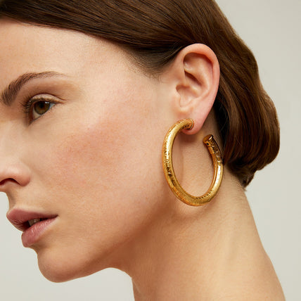 Pendientes de aro Maoro « small size » dorados