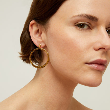 Boucles d'oreilles Mimi petit modèle dorées