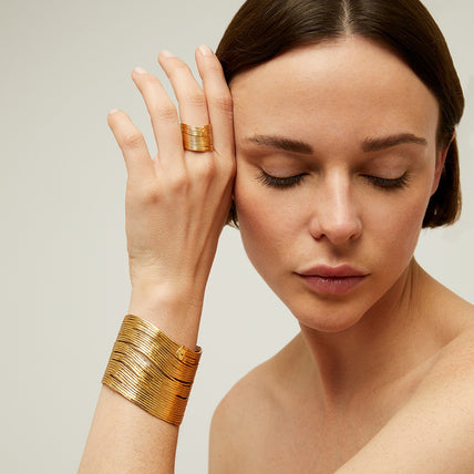 Bracelet Wave doré