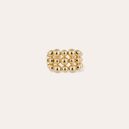 Bague Multiperla dorée