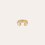 Gold Saint Germain Ring - White Mother-of-Pearl