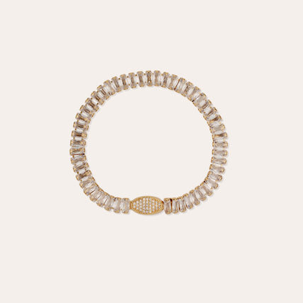Pulsera con lentejuelas doradas