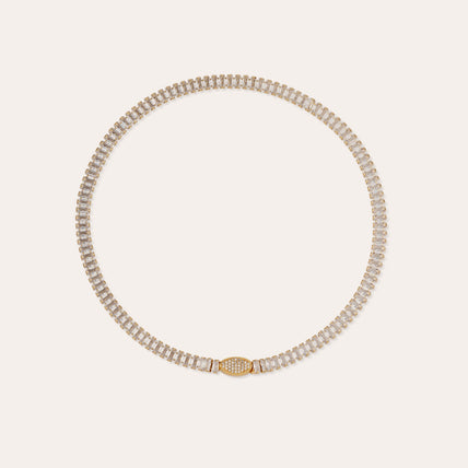 Collier Paillette doré 
