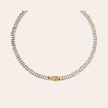 Collier Paillette doré 