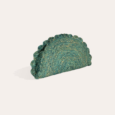 Sun-Clutch aus Raffia