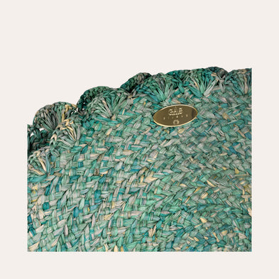 Sun-Clutch aus Raffia