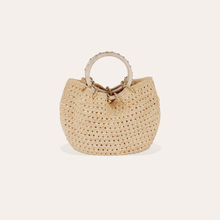 Sac bourse Canoubiers raphia