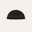 Sun Raffia Clutch Bag - Black