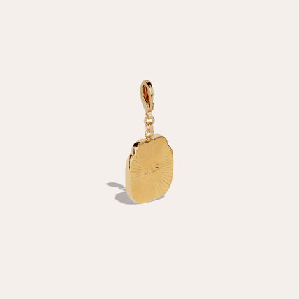 Charm pendentif Mirage Scarabée émail grand modèle doré